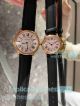 Copy Ronde Must De Cartier Rose Gold Brown Leather Strap Watch Quartz (2)_th.jpg